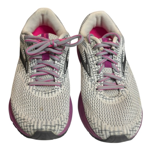 Brooks Revel 3 Sneakers Gray and Purple Women’s Size 7 Running Shoes - Picture 2 of 16